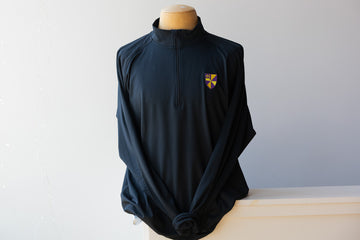 Black Albion College Shield 1/4-Zip Pullover